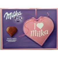 I love Milka Jordgubb Pralinés 110 g
