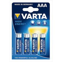 Varta High Energy Aaa / Lr03 Batterier (4 St)