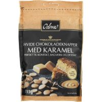 Odense vita chokladknappar med karamell 115 gr