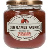 Den Gamle Fabrik Marmelad jordgubbar / rabarber 600 g