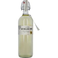 BIRKENHOF destilleri gammal Williams-Pear fin trä fat lagrad sprit 1,0l flip-top flaska 40% vol.