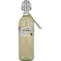 BIRKENHOF destilleri gammal aprikos fin trä fat lagrad sprit 1,0l flip-top flaska 40% vol.