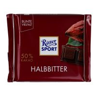 Ritter Sport Halvbitter 50 % Kakao 100 g