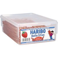 Haribo Balla Stixx Jordgubb 1125 g