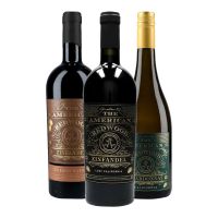 The American Redwood Wine Box - 3 flaskor