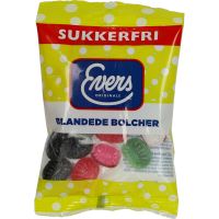 Evers Blandede Bolcher Sugar Free 70g