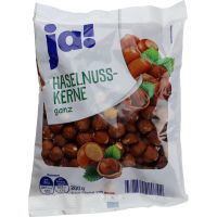 Ja! Hela hasselnötskärnor 200g